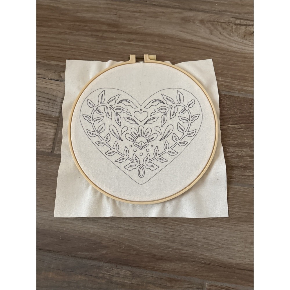 Handmade Embroidery With Bamboo‎ Wood Hoop Hangable Circle